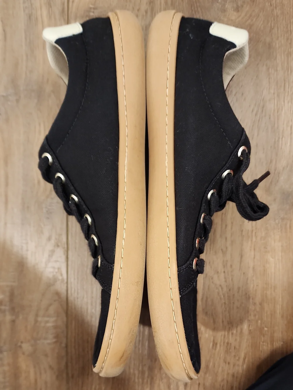 ORIGO The Men's Everyday Sneaker Cotton Canvas Black Wide Toe Box size 9